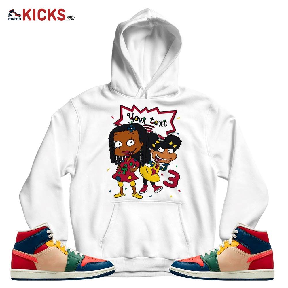 Custom Birthday Rugrats Sneaker Shirt Match Mid Multi Color 2022 1s, Jordan 1 Mid Multi Color 2022 MKO T-Shirt Custom Birthday Rugrats Sneaker Shirt Match Mid Multi Color 2022 1s, Jordan 1 Mid Multi Color 2022 MKO T-Shirt