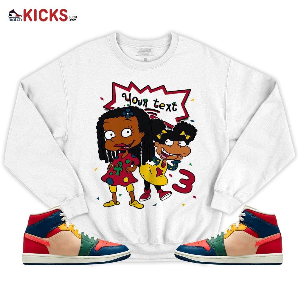 Custom Birthday Rugrats Sneaker Shirt Match Mid Multi Color 2022 1s, Jordan 1 Mid Multi Color 2022 MKO T-Shirt Custom Birthday Rugrats Sneaker Shirt Match Mid Multi Color 2022 1s, Jordan 1 Mid Multi Color 2022 MKO T-Shirt