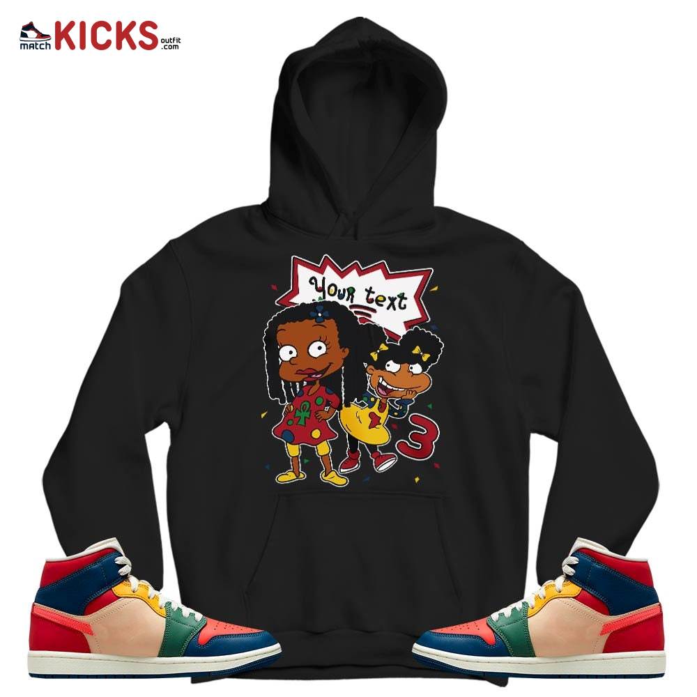 Custom Birthday Rugrats Sneaker Shirt Match Mid Multi Color 2022 1s, Jordan 1 Mid Multi Color 2022 MKO T-Shirt Custom Birthday Rugrats Sneaker Shirt Match Mid Multi Color 2022 1s, Jordan 1 Mid Multi Color 2022 MKO T-Shirt