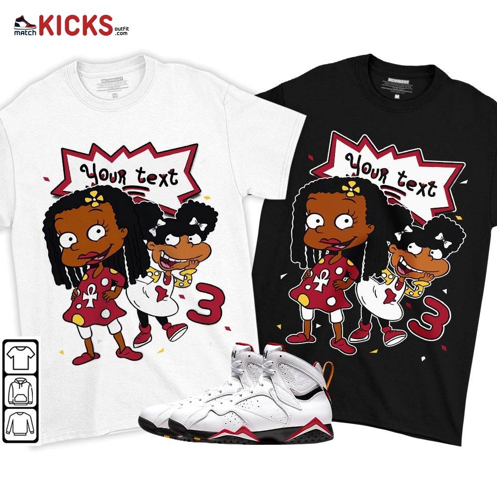 Custom Birthday Rugrats Sneaker Shirt Match OG Cardinal 7s, Jordan 7 Retro Cardinal MKO T-Shirt Custom Birthday Rugrats Sneaker Shirt Match OG Cardinal 7s, Jordan 7 Retro Cardinal MKO T-Shirt