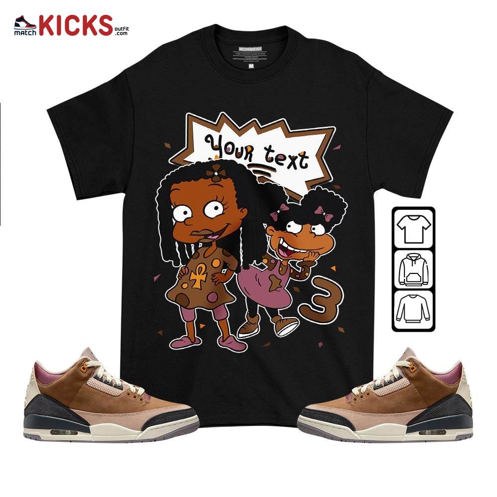 Custom Birthday Rugrats Sneaker Shirt Match Retro Archaeo Brown 3s, Jordan 3 Archaeo Brown MKO T-Shirt