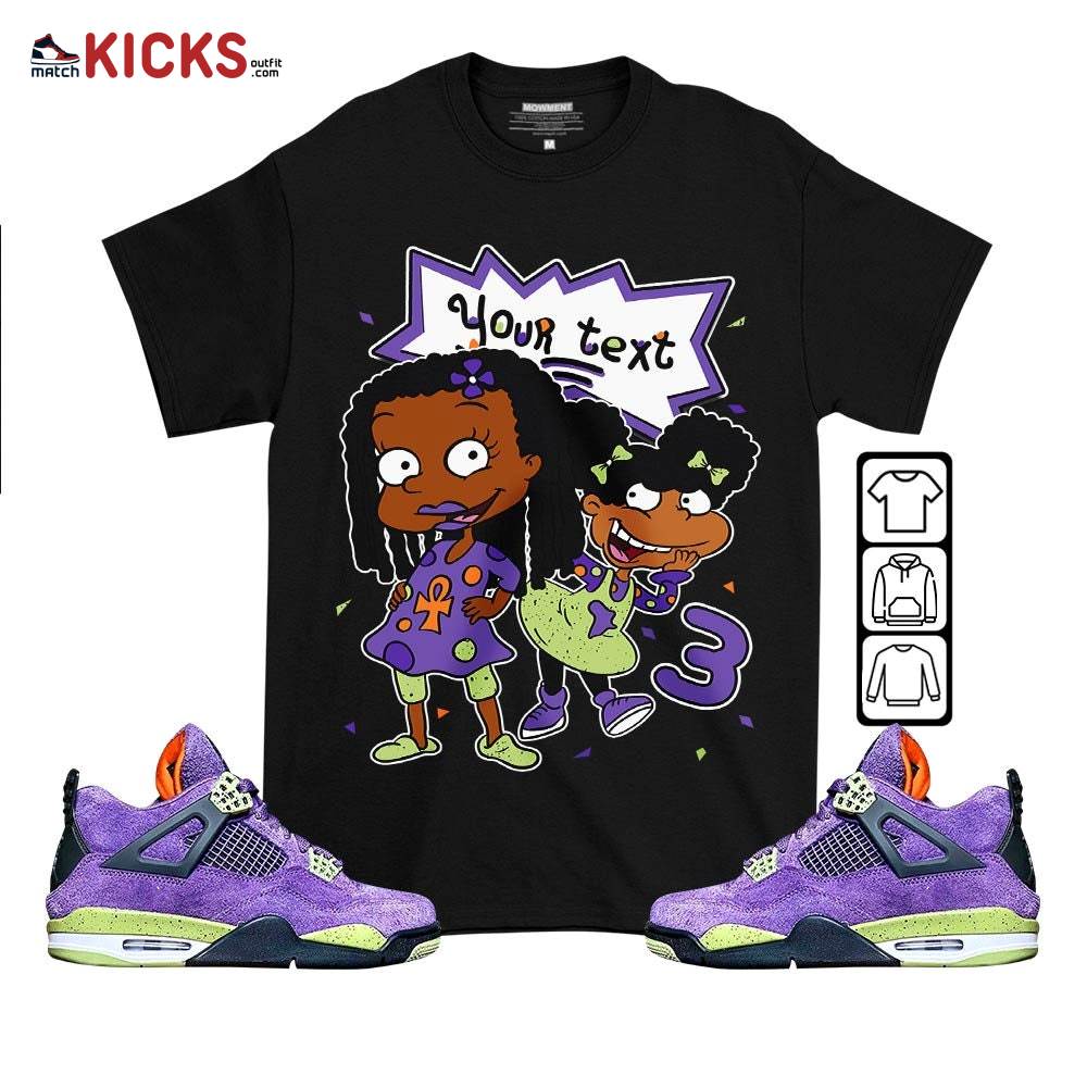 Custom Birthday Rugrats Sneaker Shirt Match Retro Canyon Purple 4s, Jordan 4 Canyon Purple MKO T-Shirt