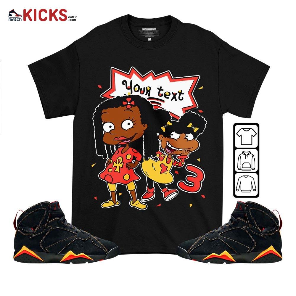 Custom Birthday Rugrats Sneaker Shirt Match Retro Citrus 7s, Jordan 7 Retro Citrus MKO T-Shirt