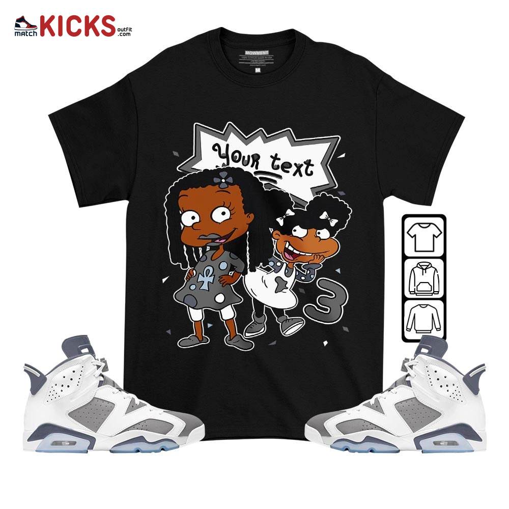 Custom Birthday Rugrats Sneaker Shirt Match Retro Cool Grey 6s, Jordan 6 Cool Grey MKO T-Shirt