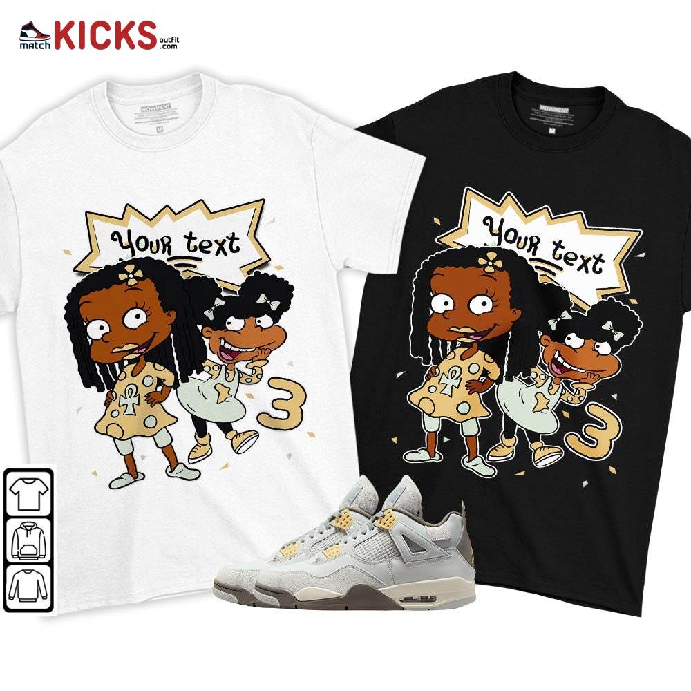 Custom Birthday Rugrats Sneaker Shirt Match Retro Craft 4s, Jordan 4 Craft Photon Dust MKO T-Shirt