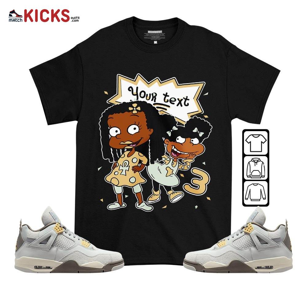 Custom Birthday Rugrats Sneaker Shirt Match Retro Craft 4s, Jordan 4 Craft Photon Dust MKO T-Shirt