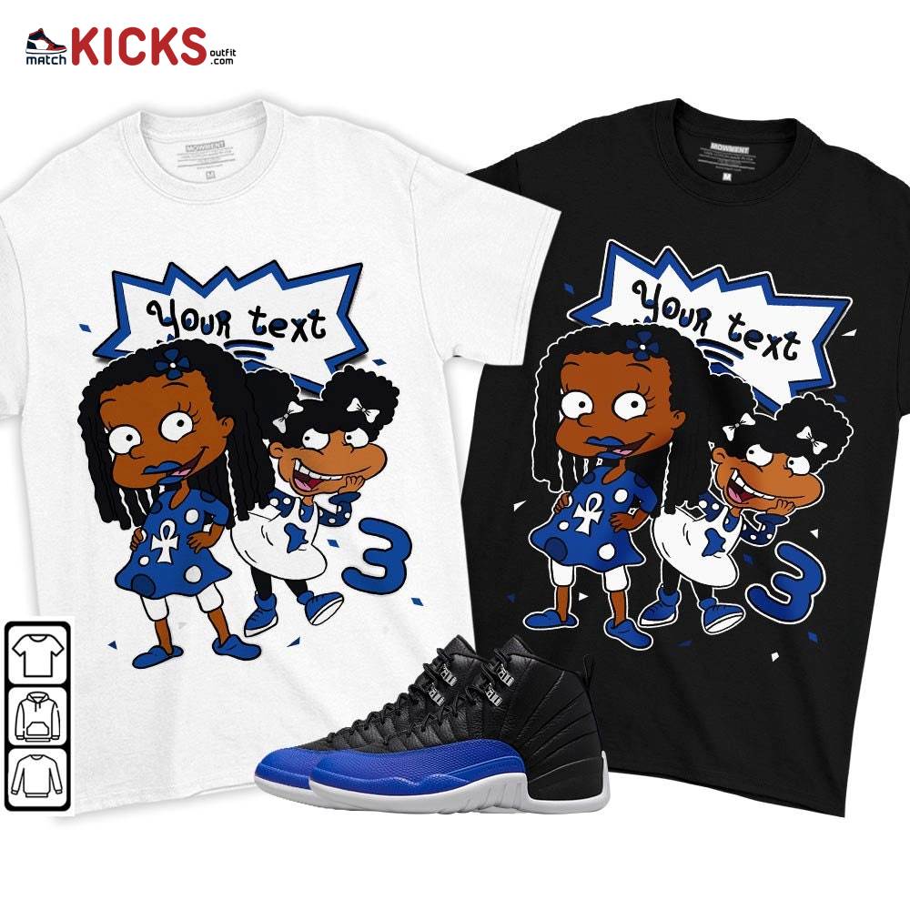 Custom Birthday Rugrats Sneaker Shirt Match Retro Hyper Royal 12s, Jordan 12 Hyper Royal MKO T-Shirt