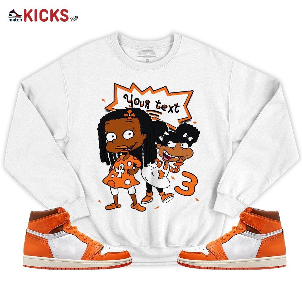 Custom Birthday Rugrats Sneaker Shirt Match Retro Starfish 1s, Jordan 1 Retro High OG Starfish MKO T-Shirt Custom Birthday Rugrats Sneaker Shirt Match Retro Starfish 1s, Jordan 1 Retro High OG Starfish MKO T-Shirt