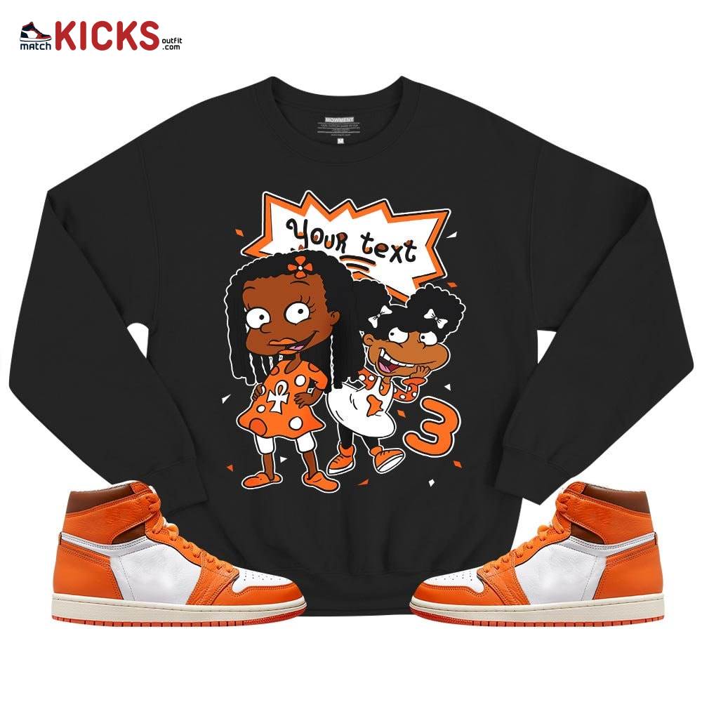 Custom Birthday Rugrats Sneaker Shirt Match Retro Starfish 1s, Jordan 1 Retro High OG Starfish MKO T-Shirt Custom Birthday Rugrats Sneaker Shirt Match Retro Starfish 1s, Jordan 1 Retro High OG Starfish MKO T-Shirt