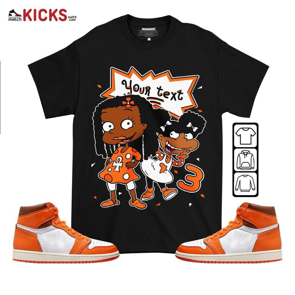 Custom Birthday Rugrats Sneaker Shirt Match Retro Starfish 1s, Jordan 1 Retro High OG Starfish MKO T-Shirt Custom Birthday Rugrats Sneaker Shirt Match Retro Starfish 1s, Jordan 1 Retro High OG Starfish MKO T-Shirt