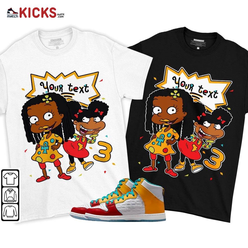 Custom Birthday Rugrats Sneaker Shirt Match SB Dunk FroSkate, SB Dunk High All Love No Hate MKO T-Shirt Custom Birthday Rugrats Sneaker Shirt Match SB Dunk FroSkate, SB Dunk High All Love No Hate MKO T-Shirt
