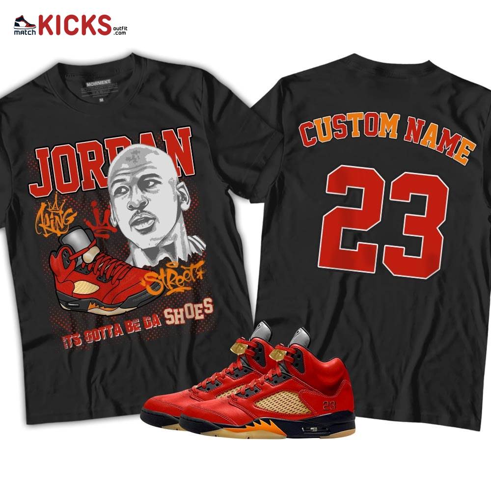 Custom Bulls 23 JD Sneaker Shirt Match 5 Dunk On Mars, Jordan 5 Mars For Her MKO T-Shirt Custom Bulls 23 JD Sneaker Shirt Match 5 Dunk On Mars, Jordan 5 Mars For Her MKO T-Shirt