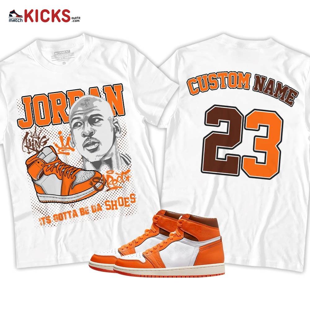 Custom Bulls 23 JD Sneaker Shirt Match High OG Starfish 1s, Jordan 1 Retro High OG Starfish MKO T-Shirt Custom Bulls 23 JD Sneaker Shirt Match High OG Starfish 1s, Jordan 1 Retro High OG Starfish MKO T-Shirt
