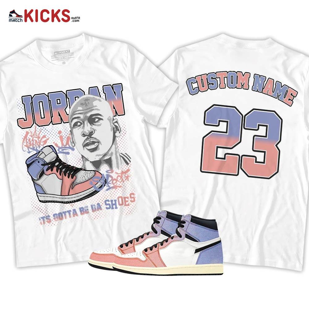 Custom Bulls 23 JD Sneaker Shirt Match Retro Skyline 1s, Jordan 1 High OG Skyline MKO T-Shirt Custom Bulls 23 JD Sneaker Shirt Match Retro Skyline 1s, Jordan 1 High OG Skyline MKO T-Shirt