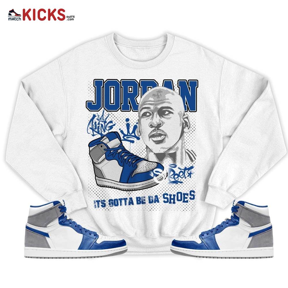 Custom Bulls 23 JD Sneaker Shirt Match True Blue 1s, Jordan 1 High OG True Blue MKO T-Shirt Custom Bulls 23 JD Sneaker Shirt Match True Blue 1s, Jordan 1 High OG True Blue MKO T-Shirt