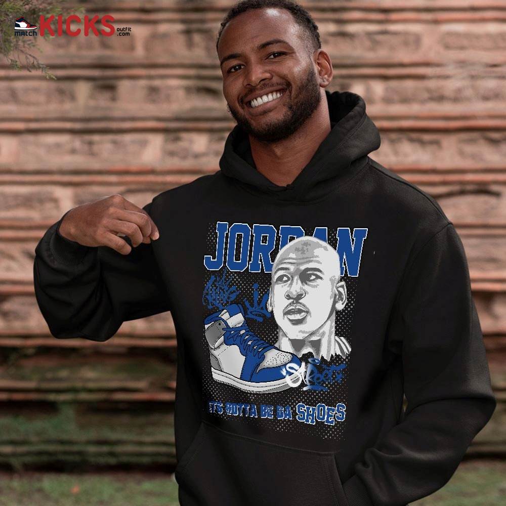 Custom Bulls 23 JD Sneaker Shirt Match True Blue 1s, Jordan 1 High OG True Blue MKO T-Shirt Custom Bulls 23 JD Sneaker Shirt Match True Blue 1s, Jordan 1 High OG True Blue MKO T-Shirt