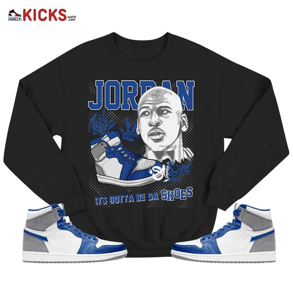 Custom Bulls 23 JD Sneaker Shirt Match True Blue 1s, Jordan 1 High OG True Blue MKO T-Shirt Custom Bulls 23 JD Sneaker Shirt Match True Blue 1s, Jordan 1 High OG True Blue MKO T-Shirt
