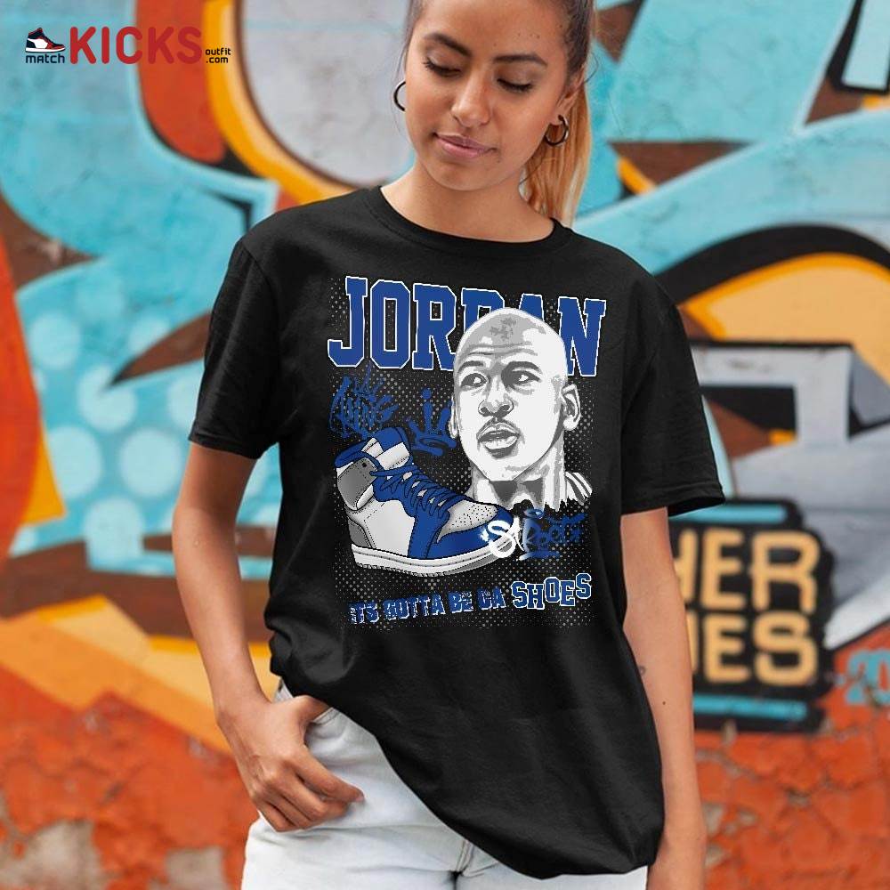 Custom Bulls 23 JD Sneaker Shirt Match True Blue 1s, Jordan 1 High OG True Blue MKO T-Shirt Custom Bulls 23 JD Sneaker Shirt Match True Blue 1s, Jordan 1 High OG True Blue MKO T-Shirt