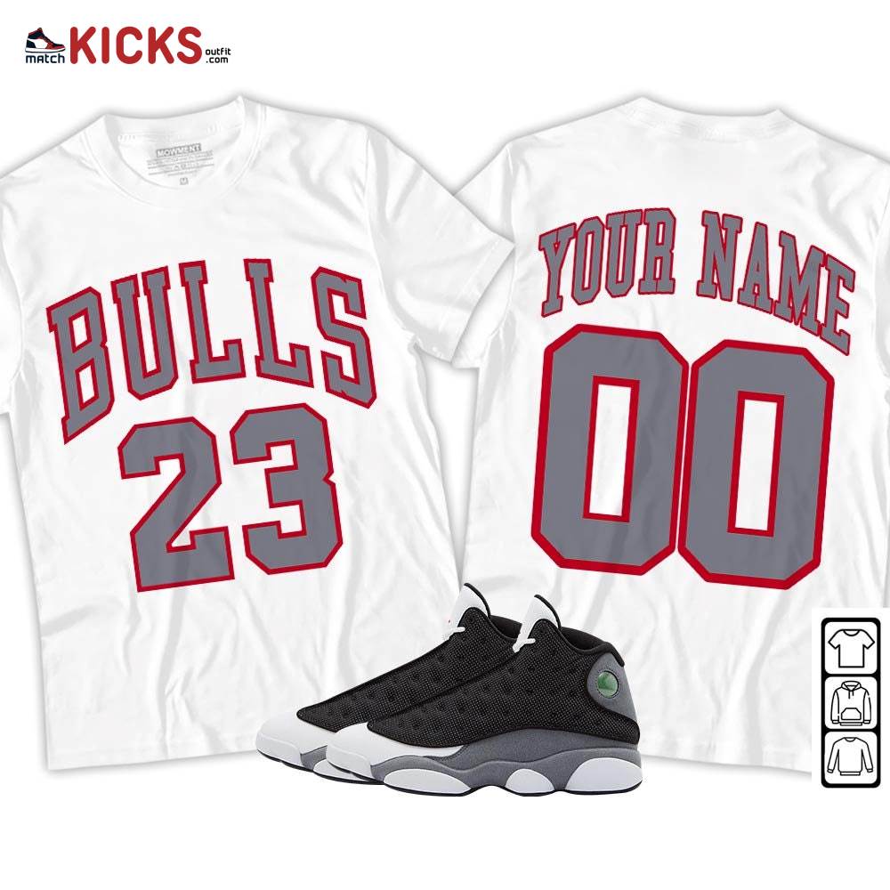 Custom Bulls Number 23 Sneaker Shirt Match Black Flint 13s, Jordan Retro 13 Black Flint MKO Sweatshirt Custom Bulls Number 23 Sneaker Shirt Match Black Flint 13s, Jordan Retro 13 Black Flint MKO Sweatshirt