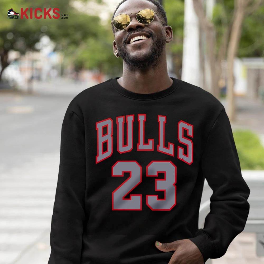 Custom Bulls Number 23 Sneaker Shirt Match Black Flint 13s, Jordan Retro 13 Black Flint MKO Sweatshirt Custom Bulls Number 23 Sneaker Shirt Match Black Flint 13s, Jordan Retro 13 Black Flint MKO Sweatshirt