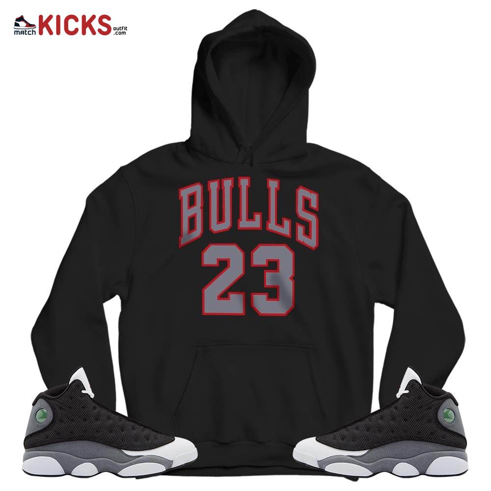 Custom Bulls Number 23 Sneaker Shirt Match Black Flint 13s, Jordan Retro 13 Black Flint MKO Sweatshirt Custom Bulls Number 23 Sneaker Shirt Match Black Flint 13s, Jordan Retro 13 Black Flint MKO Sweatshirt