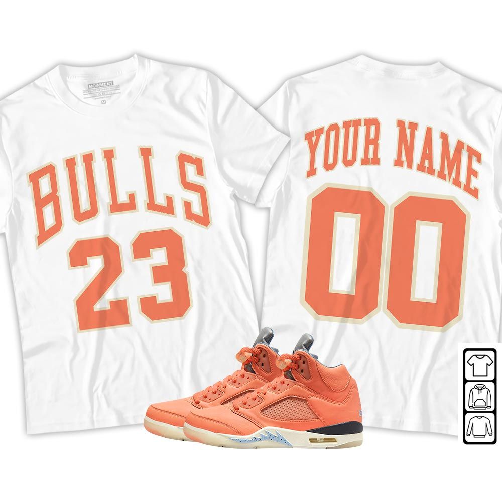 Custom Bulls Number 23 Sneaker Shirt Match Crimson Bliss 5s, Jordan 5 DJ Khaled Crimson Bliss MKO T-Shirt Custom Bulls Number 23 Sneaker Shirt Match Crimson Bliss 5s, Jordan 5 DJ Khaled Crimson Bliss MKO T-Shirt