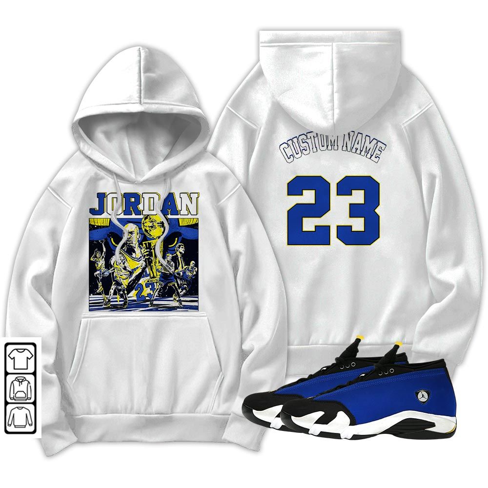 Custom Cup 23 Sneaker Shirt Match 2023 Blue Laney 14s, Jordan 14 Laney MKO Hoodie Custom Cup 23 Sneaker Shirt Match 2023 Blue Laney 14s, Jordan 14 Laney MKO Hoodie