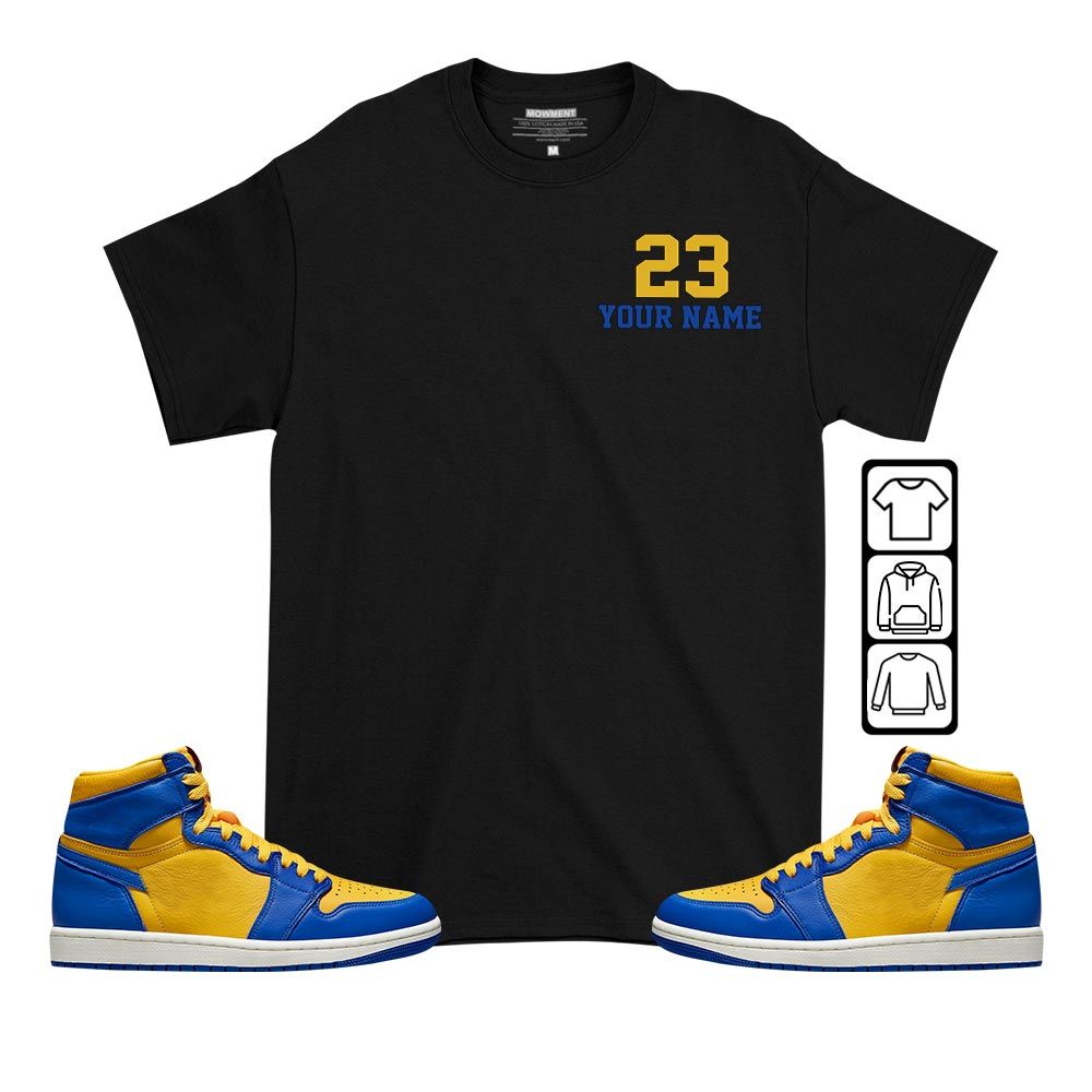 Custom Cup 23 Sneaker Shirt Match 2023 Laney 1s, Jordan 1 Retro High Laney MKO T-Shirt Custom Cup 23 Sneaker Shirt Match 2023 Laney 1s, Jordan 1 Retro High Laney MKO T-Shirt