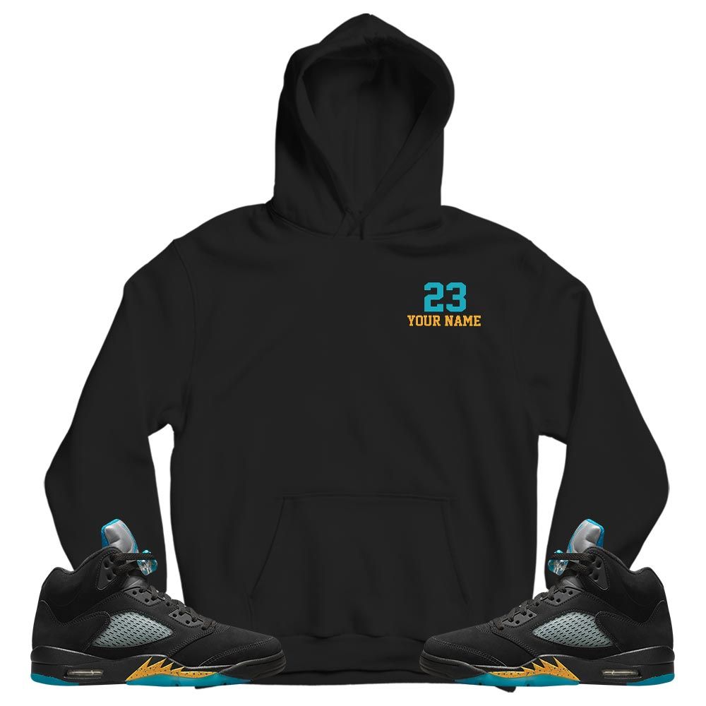 Custom Cup 23 Sneaker Shirt Match 2023 Retro Aqua 5s, Jordan 5 Aqua MKO T-Shirt