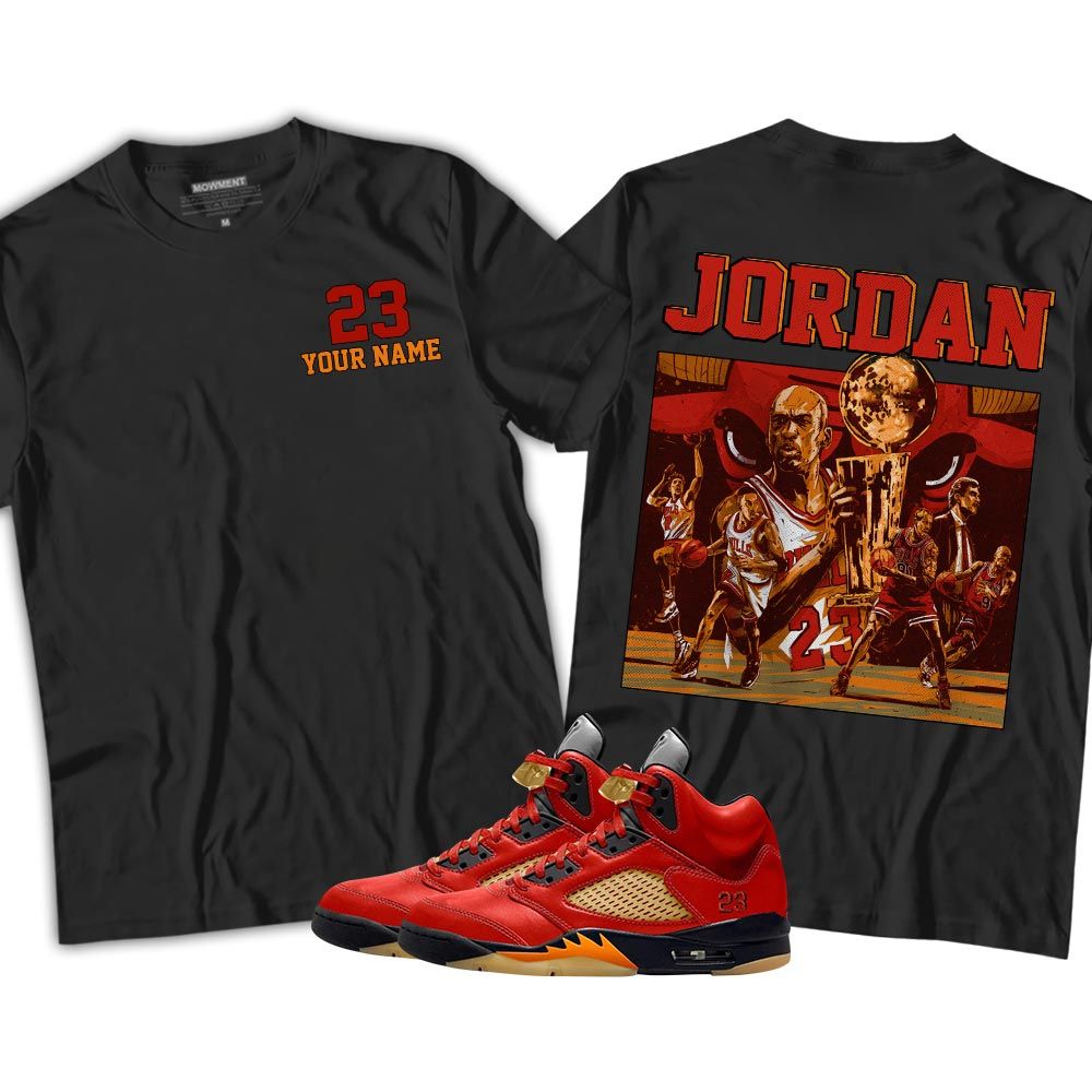 Custom Cup 23 Sneaker Shirt Match 5 Dunk On Mars, Jordan 5 Mars For Her MKO T-Shirt Custom Cup 23 Sneaker Shirt Match 5 Dunk On Mars, Jordan 5 Mars For Her MKO T-Shirt