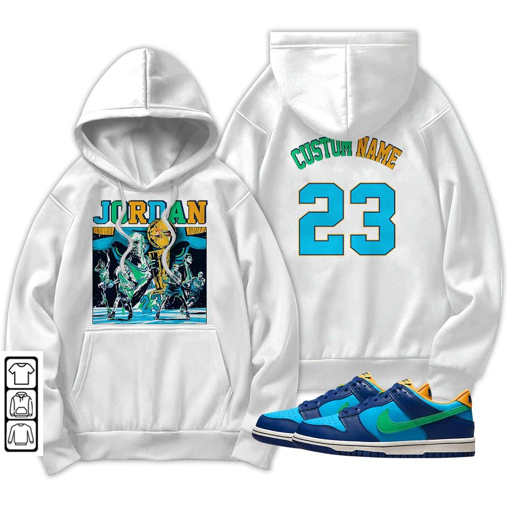 Custom Cup 23 Sneaker Shirt Match Dunk Low GS Kyrie, Dunk Low GS Electric Algae MKO T-Shirt