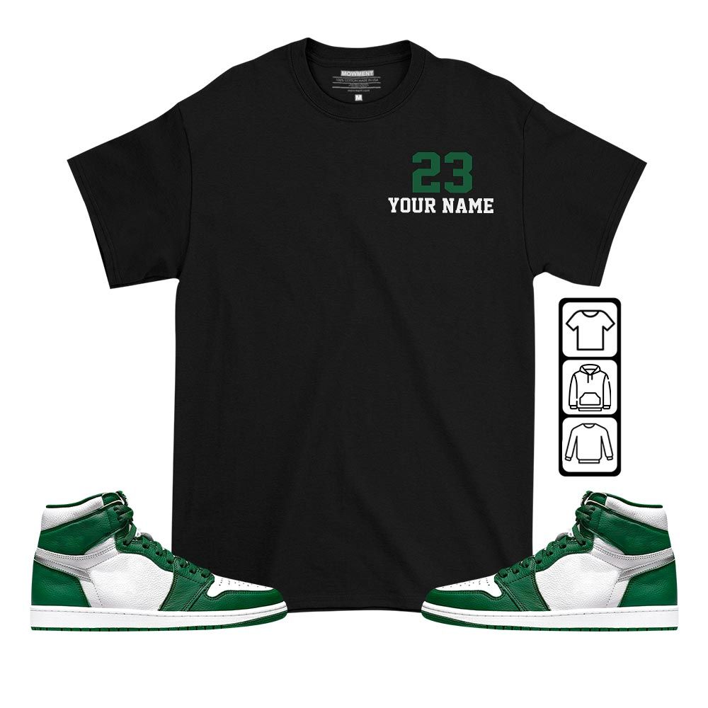 Custom Cup 23 Sneaker Shirt Match High Gorge Green 1s, Jordan 1 Retro High Gorge Green MKO T-Shirt Custom Cup 23 Sneaker Shirt Match High Gorge Green 1s, Jordan 1 Retro High Gorge Green MKO T-Shirt