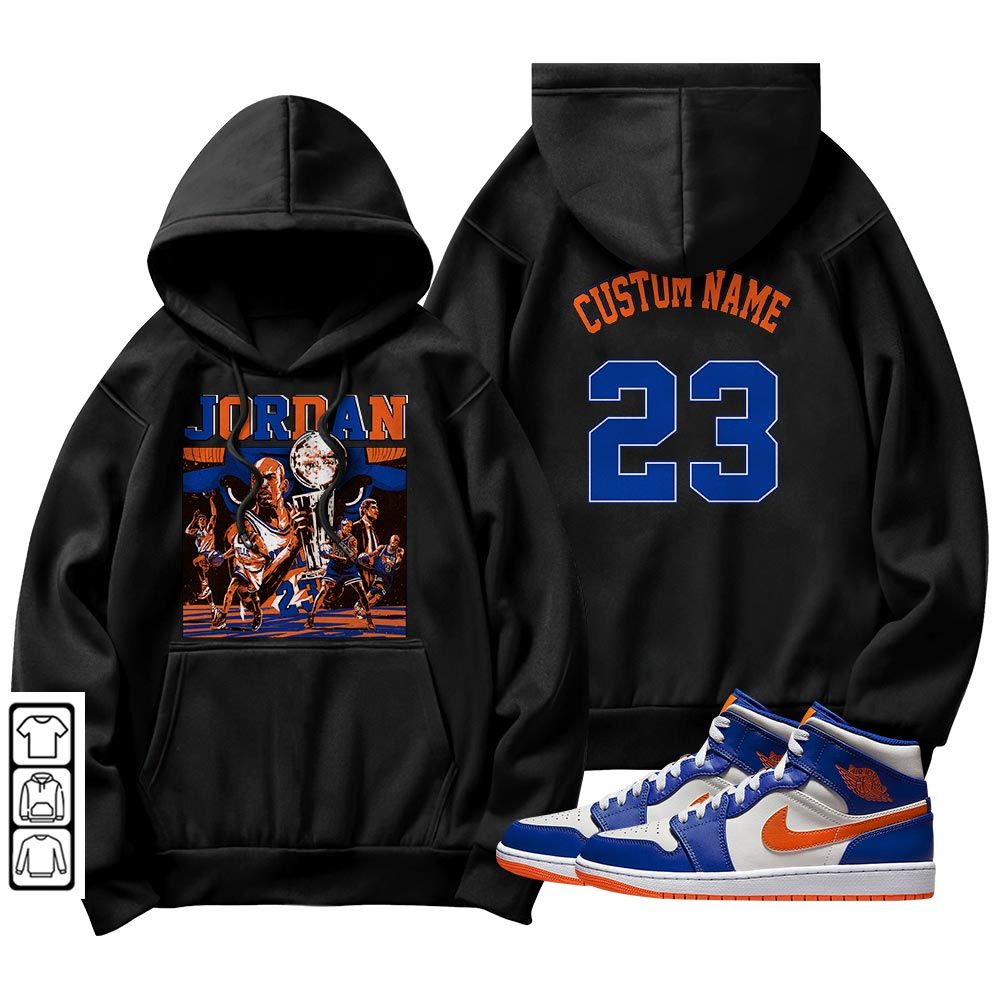 Custom Cup 23 Sneaker Shirt Match Mid Knicks 1s, Jordan 1 Mid Knicks MKO Hoodie Custom Cup 23 Sneaker Shirt Match Mid Knicks 1s, Jordan 1 Mid Knicks MKO Hoodie