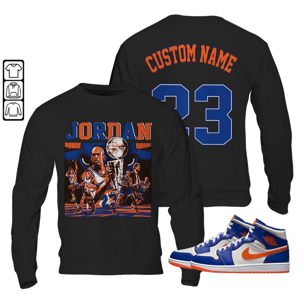 Custom Cup 23 Sneaker Shirt Match Mid Knicks 1s, Jordan 1 Mid Knicks MKO Hoodie Custom Cup 23 Sneaker Shirt Match Mid Knicks 1s, Jordan 1 Mid Knicks MKO Hoodie