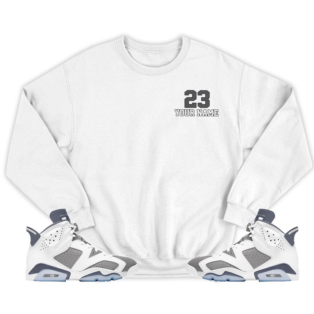 Custom Cup 23 Sneaker Shirt Match Retro Cool Grey 6s, Jordan 6 Cool Grey MKO T-Shirt Custom Cup 23 Sneaker Shirt Match Retro Cool Grey 6s, Jordan 6 Cool Grey MKO T-Shirt