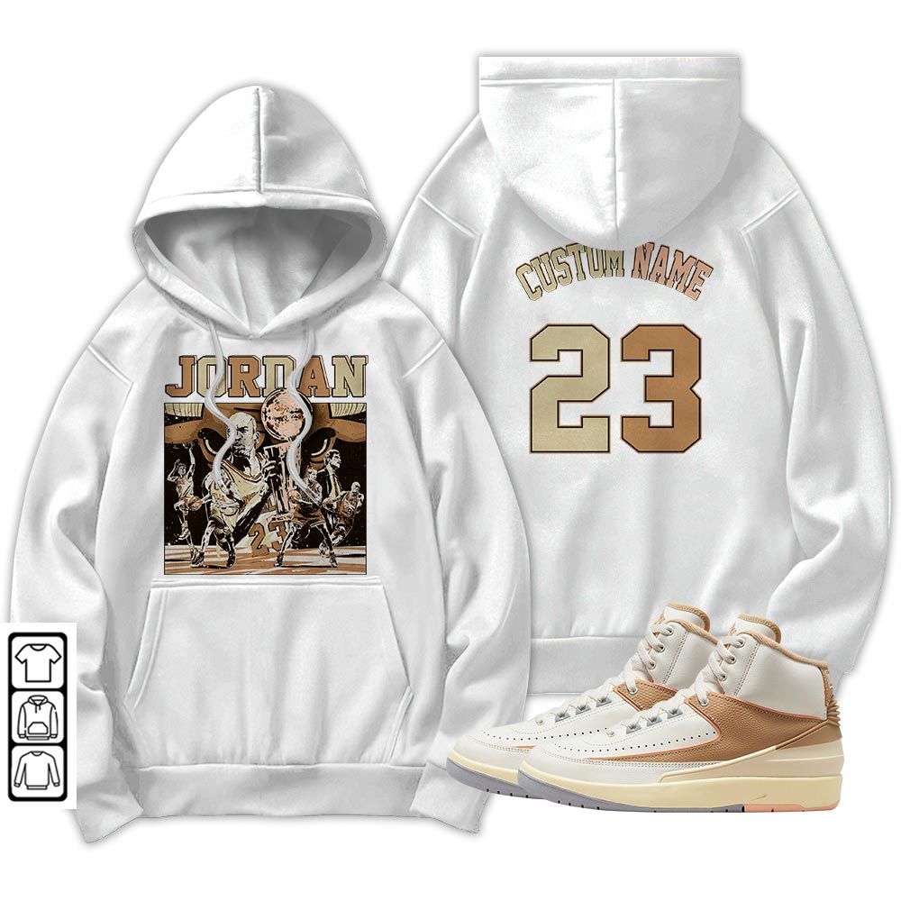 Custom Cup 23 Sneaker Shirt Match Retro Craft 2s, Jordan 2 Craft MKO T-Shirt