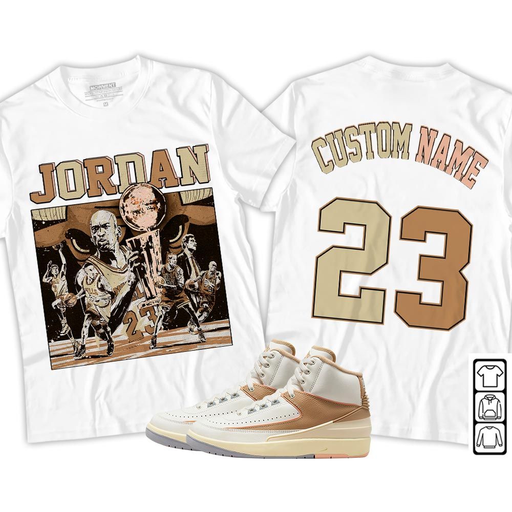 Custom Cup 23 Sneaker Shirt Match Retro Craft 2s, Jordan 2 Craft MKO T-Shirt Custom Cup 23 Sneaker Shirt Match Retro Craft 2s, Jordan 2 Craft MKO T-Shirt