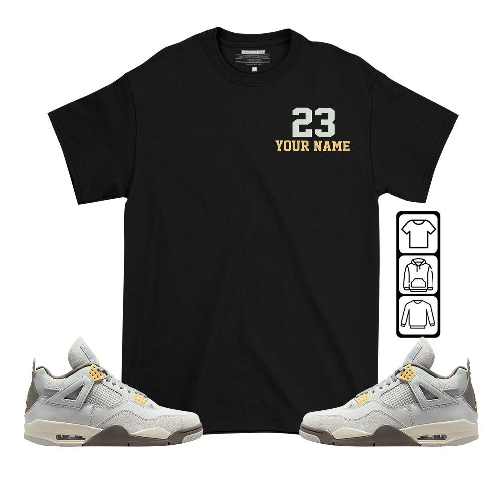 Custom Cup 23 Sneaker Shirt Match Retro Craft 4s, Jordan 4 Craft Photon Dust MKO T-Shirt Custom Cup 23 Sneaker Shirt Match Retro Craft 4s, Jordan 4 Craft Photon Dust MKO T-Shirt