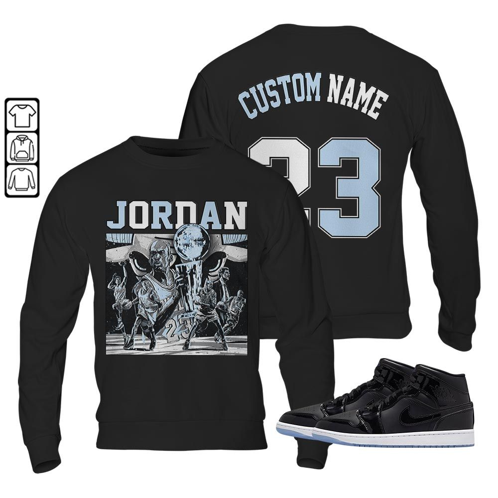 Custom Cup 23 Sneaker Shirt Match Space Jam 1s, Jordan 1 Mid Space Jam MKO T-Shirt Custom Cup 23 Sneaker Shirt Match Space Jam 1s, Jordan 1 Mid Space Jam MKO T-Shirt