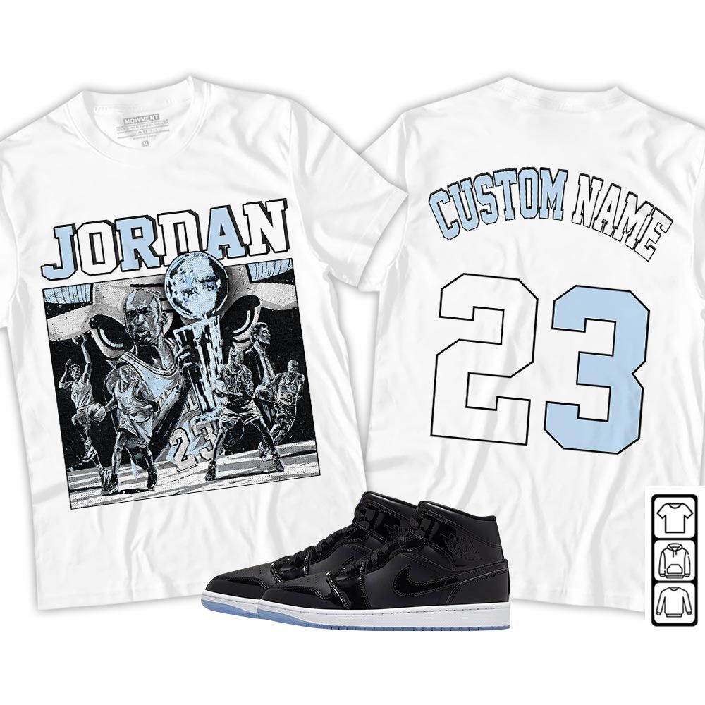 Custom Cup 23 Sneaker Shirt Match Space Jam 1s, Jordan 1 Mid Space Jam MKO T-Shirt Custom Cup 23 Sneaker Shirt Match Space Jam 1s, Jordan 1 Mid Space Jam MKO T-Shirt