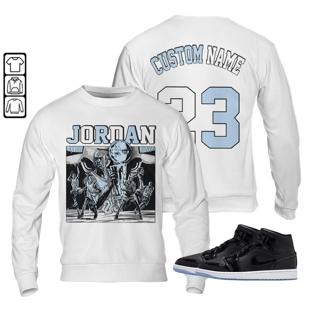 Custom Cup 23 Sneaker Shirt Match Space Jam 1s, Jordan 1 Mid Space Jam MKO T-Shirt Custom Cup 23 Sneaker Shirt Match Space Jam 1s, Jordan 1 Mid Space Jam MKO T-Shirt