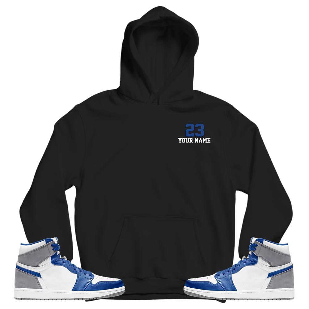 Custom Cup 23 Sneaker Shirt Match True Blue 1s, Jordan 1 High OG True Blue MKO T-Shirt