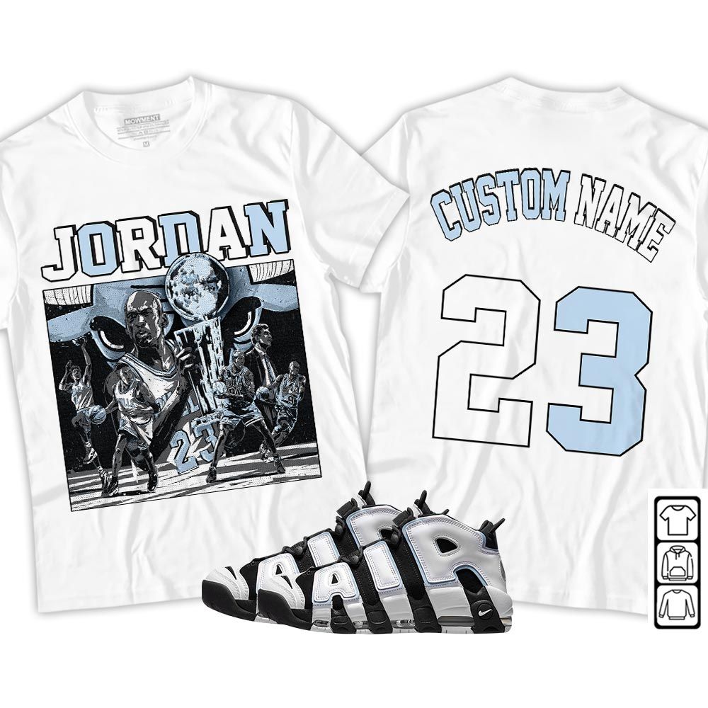 Custom Cup 23 Sneaker Shirt Match Uptempo Cobalt Bliss, Air More Uptempo Cobalt Bliss MKO T-Shirt Custom Cup 23 Sneaker Shirt Match Uptempo Cobalt Bliss, Air More Uptempo Cobalt Bliss MKO T-Shirt