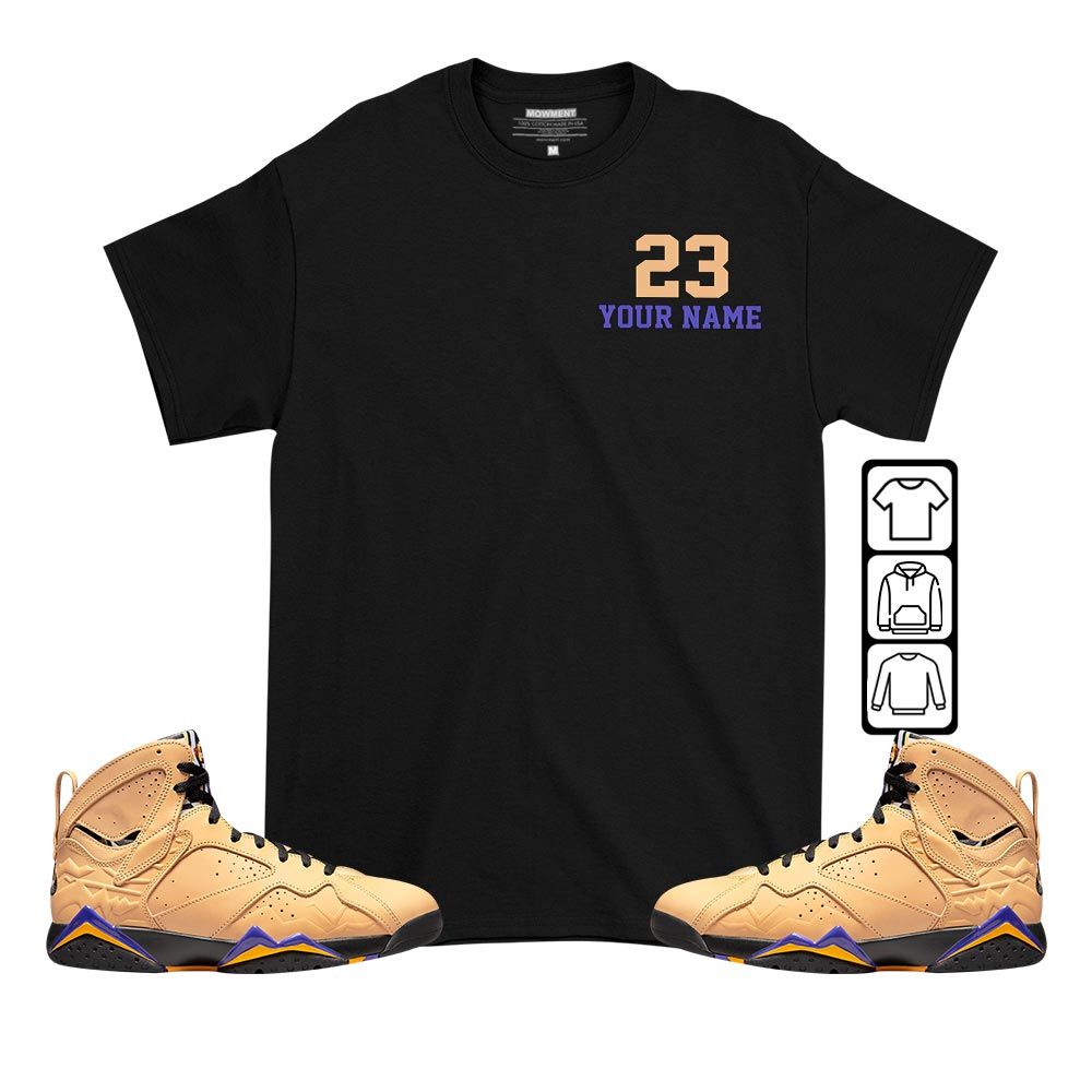 Custom Cup 23 Sneaker Shirt Match Vachetta Tan 7s, Jordan 7 SE Afrobeats MKO T-Shirt Custom Cup 23 Sneaker Shirt Match Vachetta Tan 7s, Jordan 7 SE Afrobeats MKO T-Shirt