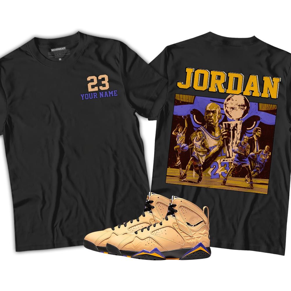 Custom Cup 23 Sneaker Shirt Match Vachetta Tan 7s, Jordan 7 SE Afrobeats MKO T-Shirt Custom Cup 23 Sneaker Shirt Match Vachetta Tan 7s, Jordan 7 SE Afrobeats MKO T-Shirt