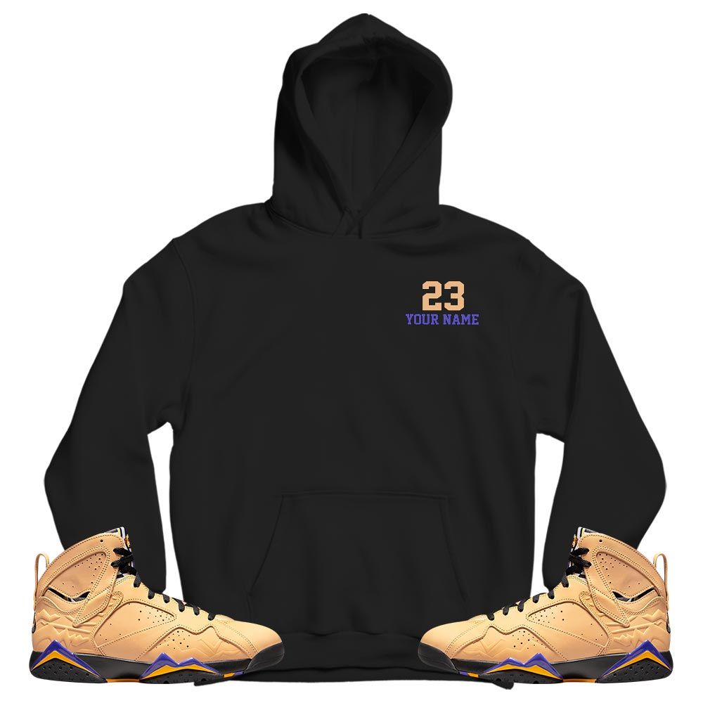 Custom Cup 23 Sneaker Shirt Match Vachetta Tan 7s, Jordan 7 SE Afrobeats MKO T-Shirt