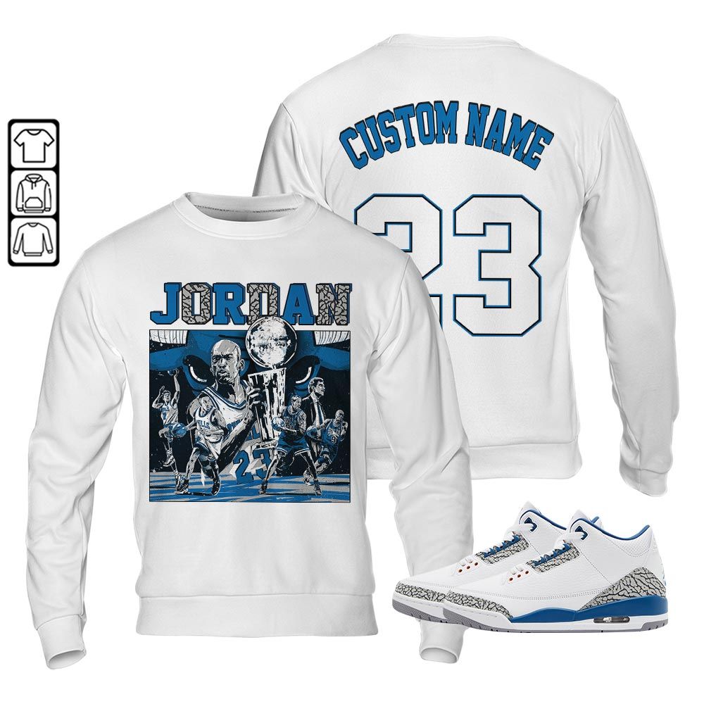Custom Cup 23 Sneaker Shirt Match Wizards 3s, Jordan Retro 3 Wizards MKO T-Shirt Custom Cup 23 Sneaker Shirt Match Wizards 3s, Jordan Retro 3 Wizards MKO T-Shirt