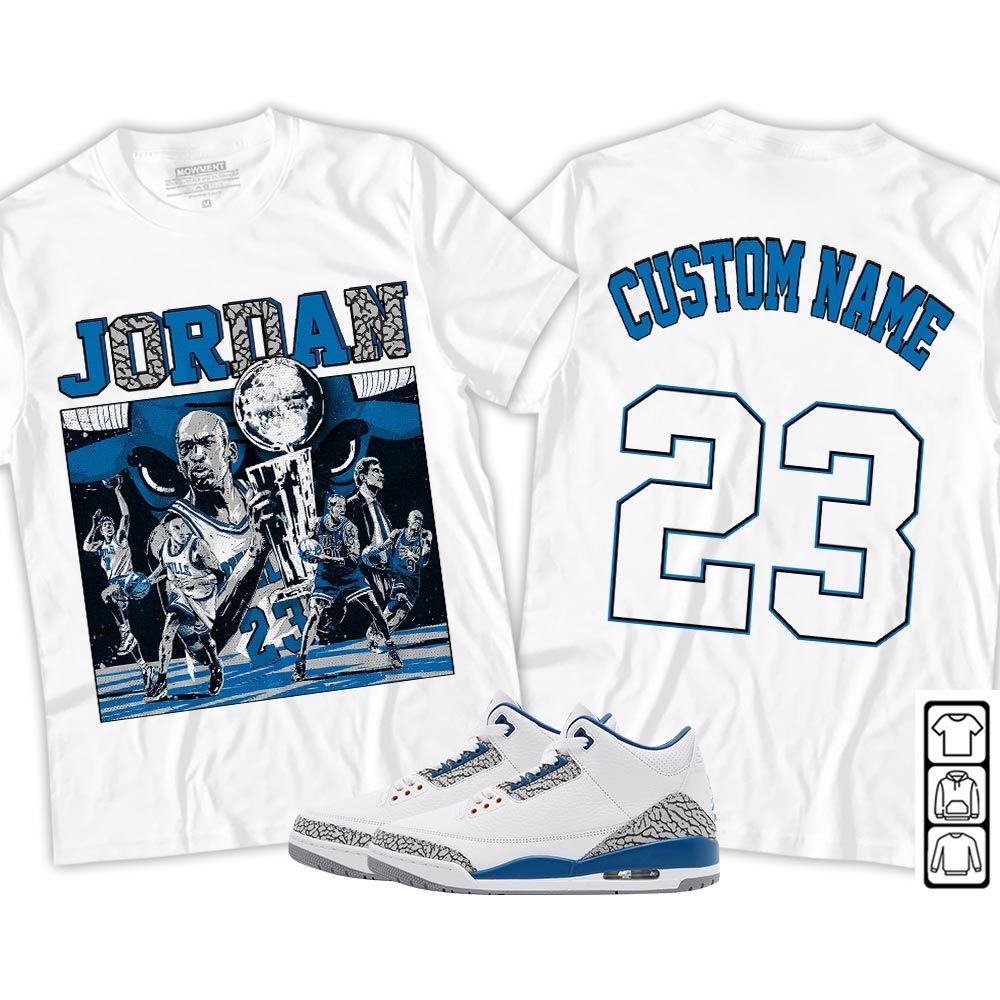 Custom Cup 23 Sneaker Shirt Match Wizards 3s, Jordan Retro 3 Wizards MKO T-Shirt Custom Cup 23 Sneaker Shirt Match Wizards 3s, Jordan Retro 3 Wizards MKO T-Shirt