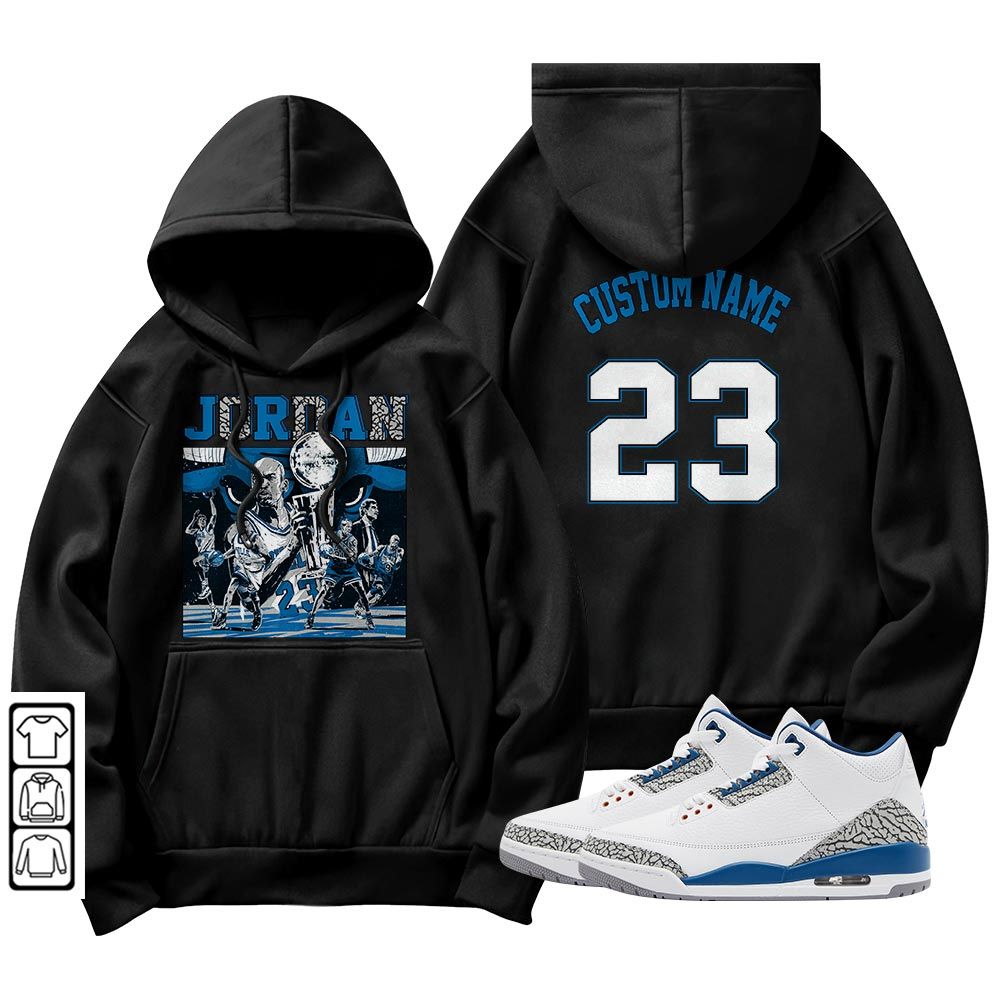 Custom Cup 23 Sneaker Shirt Match Wizards 3s, Jordan Retro 3 Wizards MKO T-Shirt Custom Cup 23 Sneaker Shirt Match Wizards 3s, Jordan Retro 3 Wizards MKO T-Shirt