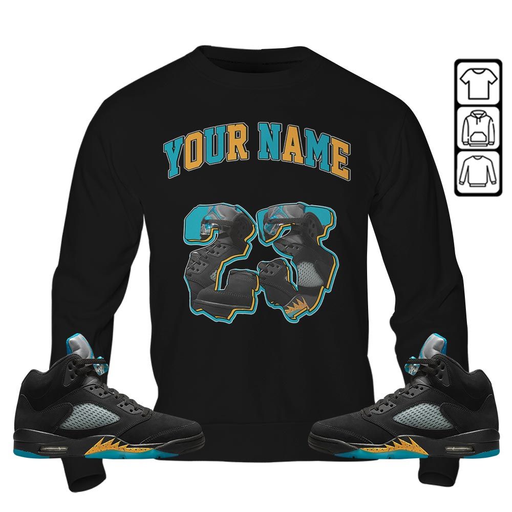 Custom Drip 23 Sneaker Shirt Match 2023 Retro Aqua 5s, Jordan 5 Aqua MKO T-Shirt Custom Drip 23 Sneaker Shirt Match 2023 Retro Aqua 5s, Jordan 5 Aqua MKO T-Shirt